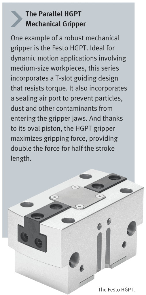 A description of the FESTO HGPT Mechanical Gripper