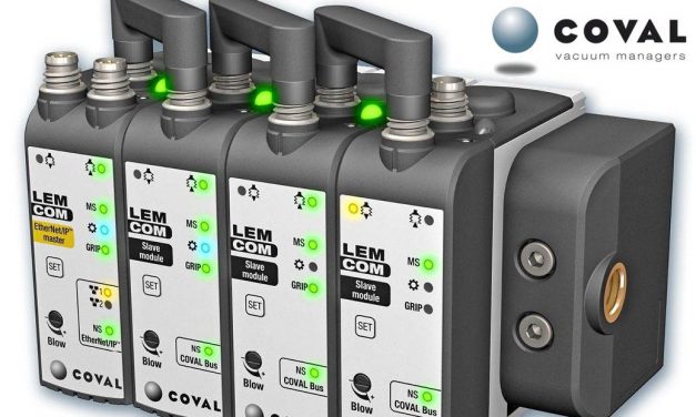 COVAL’s LEMCOM Mini Vacuum Pumps with Fieldbus Communication