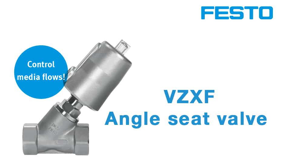 Festo angle seat valve VZXF